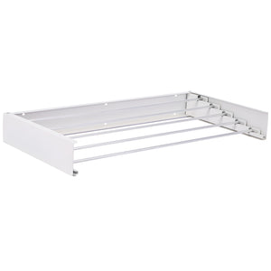 PRACT PACK - 80 cm Foldable Aluminum Alloy Wall Mounted Drying Rack for Clothes - Silver