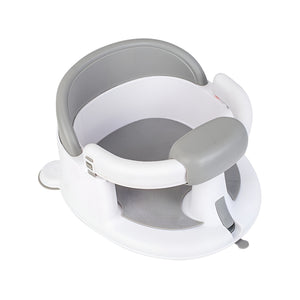 TOTO BUBS - 32cm Baby Bath Seat with Opening Armrest and Suction Cups - Grey