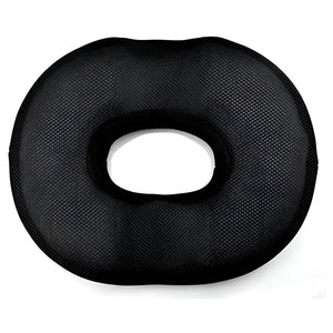 TUGOPLAY - 41 cm Memory Foam Donut Seat Cushion for Tailbone Pain Relief - Black