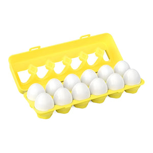 TUGO PLAY - Plastic Children’s Matching Egg Shape Learning Montessori Gift - Multicolor