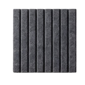 NERDY ADMIN - 12 Pcs Felt Polyester Wall Bulletin Board Tiles For Decor - Black