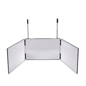 Volamor - ABS Frame & Aluminum Tri Fold Self Cutting Mirror with 360° View - Silver