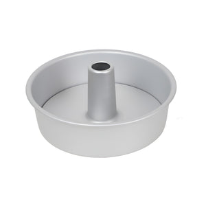 PRUCHEF - Round Stainless Steel Chiffon Cake Mold with Removable Base - Silver