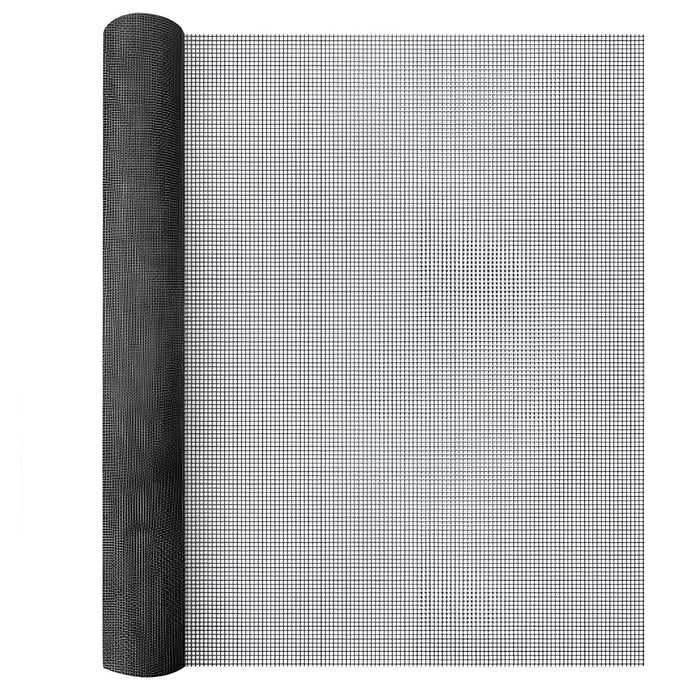 Herqona - 120x500cm Fiberglass Insect Screen for Windows & Door - Black