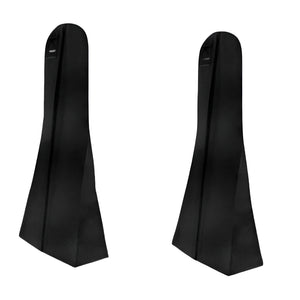 PRACT PACK - 2 Pcs Breathable Full Length Dress Wedding Gown Cover with Pockets - Black