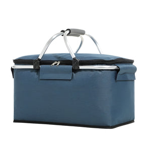 PRACT PACK - 40×20×23 cm Foldable Insulated Picnic Bag for Outdoor Use - Grey
