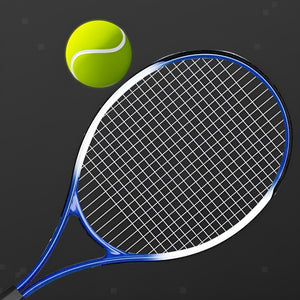 VolaFit - Lightweight Aluminum Alloy Tennis Racket for Practice with Soft Grip - Blue