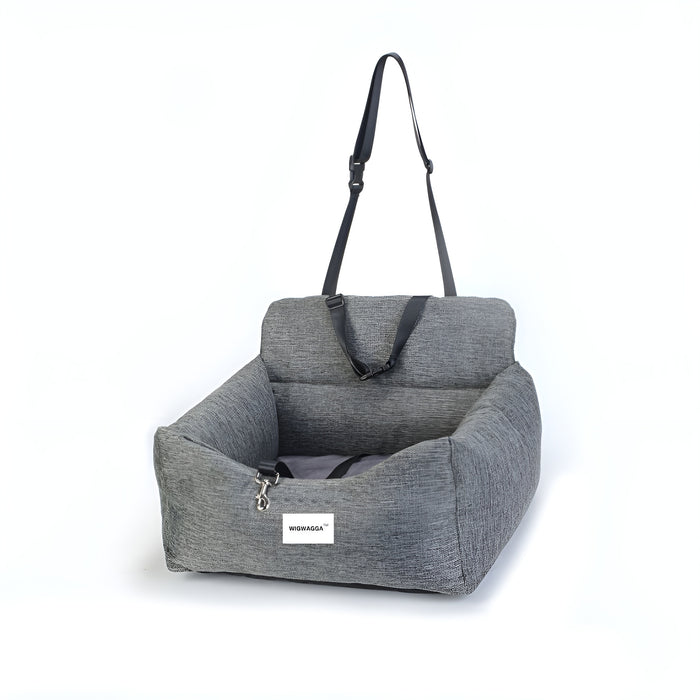 WigWagga - Portable Adjustable Pet Car Safety Seat - Grey