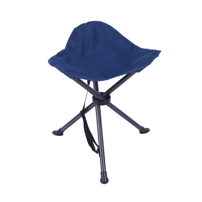 GajToys - 45 cm 3 Leg Stability Portable Camping Tripod Chair - Dark Blue