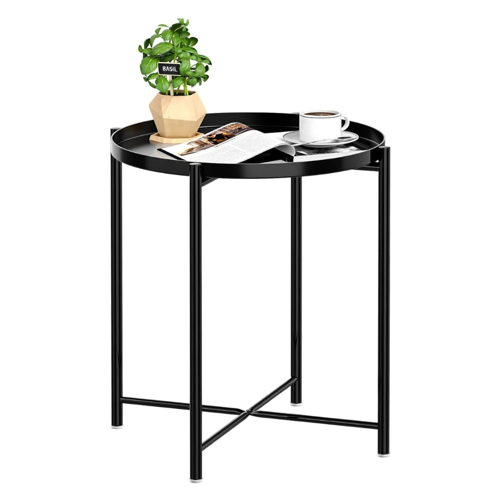 Pract Pack - 1 Tier Round Removeable Tray Side, Coffee & Sofa Table ...