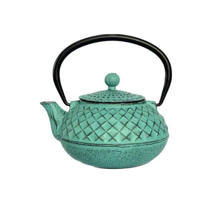 Pruchef - 500ml Cast Iron Chinese Teapot Kettle with Enamel Interior - Green