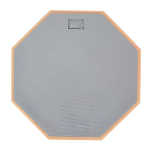GajToys - 29.5cm Noise Reducing Rubber Drum Practice Pad with Anti-Slip Base - Grey
