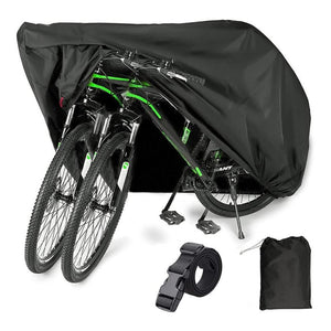 Herqona - 200cm Durable & Waterproof Oxford Bicycle Cover with Bag - Black