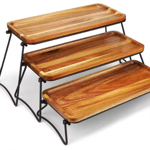 PRUCHEF - 3 Tier Cupcake Stand & Towers Serving Tray - 43cm