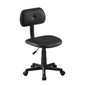 Nerdy Admin - 360 Rotating & Adjustable Height Swivel Office Chair - Black