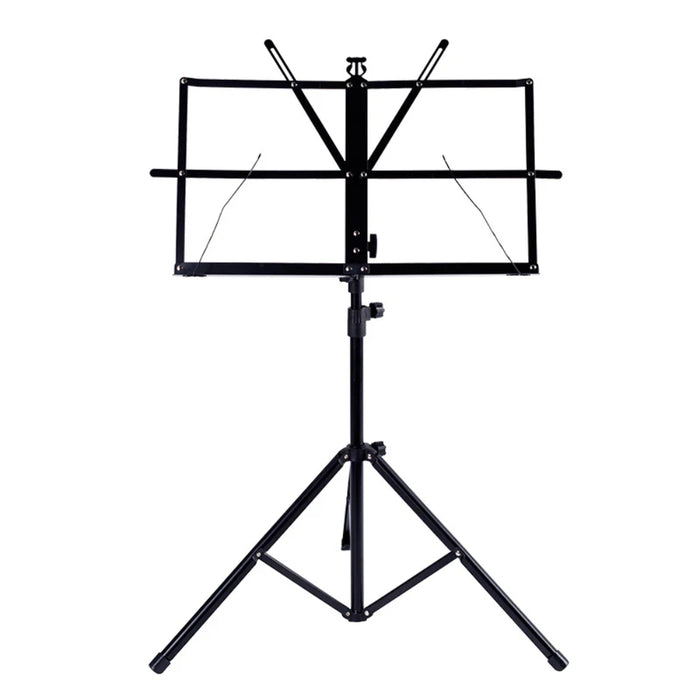 GajToys - 70 to 139cm Adjustable Metal Tube Guitar Music Stand with carry Bag - Black