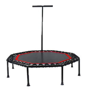 Toto Bubs - 131 cm Hexagon Fitness Trampoline with T-Bar Handle - Black