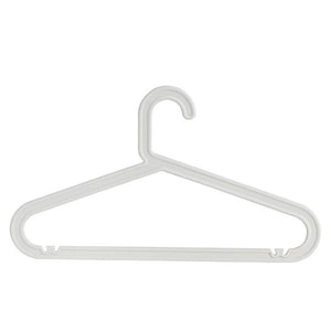 Pruchef - 10 Pcs Set Plastic & Non-Slip Hangers for Adult Size  - White