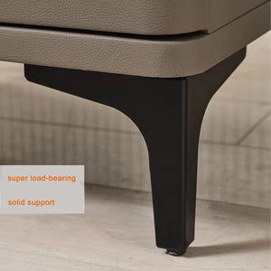 Pract-Pack - 4 Pcs Iron Modern Furniture Triangle Legs with Silicone Pads - Black