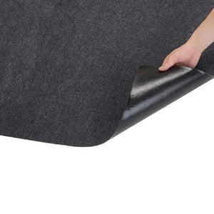 SuaTools - 2.5mm Thick Oil Absorbent Garage Floor Mat with Anti-Slip Backing - Black