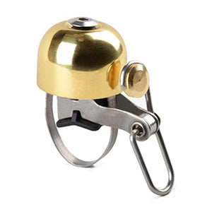 GajToys - Compact Copper Bicycle Bell with Loud Sound and Adjustable Straps - Gold