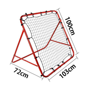 VolaFit - 103x100x85cm  Adjustable Red Steel & Polyethylene Rebound Net – Red