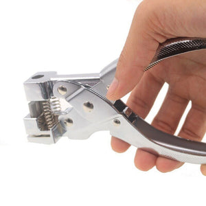 SuaTools - 16.3cm Handheld Hole Punch Plier For Paper & PVC Card - Silver