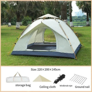 Herqona - Fully Automatic Rainproof Camping Tent 200cm - White