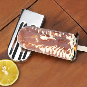 Pruchef - 6Pcs Reusable & Leakproof Stainless Steel Popsicle Mold Set – Silver