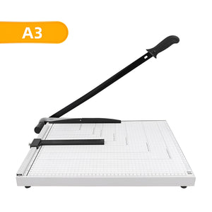 Nerdy Admin - A3 Metal Paper Cutter Trimmer Set For Home & Office Use - White