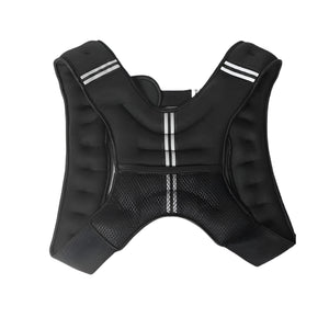 VolaFit - Iron Sand Adjustable Weighted Fitness Vest for Men & Women - Black