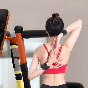VolaFit - 2Pcs Silicone Adjustable Fitness Bands Wrist & Ankle Weights Set –  Black