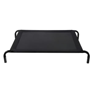 WigWagga - Raised Elevated Pet Dog Bed for Indoor & Outdoor Comfort - Black