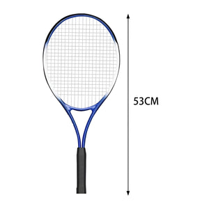 VolaFit - Lightweight Aluminum Alloy Tennis Racket for Practice with Soft Grip - Blue