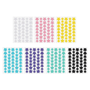 Nerdy Admin - Star Stickers Bulk Variety Holographic Star Stickers for Kids - Multi Color