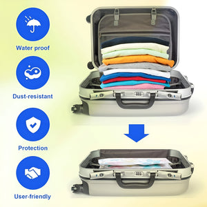 Pract Pack - 20 Pcs Reusable Vacuum Storage Seal Bags with Hand Pump - Blue