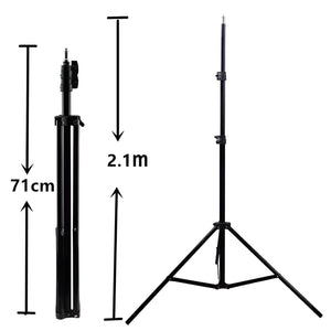 GajToys - Tripod & Light Stand Extendable from 70cm up to 210cm - Black