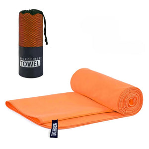 Herqona - 152cm Quick Dry Microfiber Fitness Towel with Carry Bag for Gym & Swimming