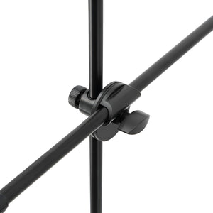 GajToys - 150cm Foldable Aluminum Mic Stand With Boom Arm & Non Slip Legs - Black