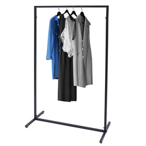 Pract Pack - 1.5x1.2m Single Pole Folding Clothes Rail - Black