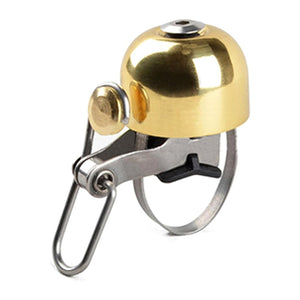 GajToys - Compact Copper Bicycle Bell with Loud Sound and Adjustable Straps - Gold