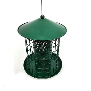 WigWagga - 19.5 cm Hanging Wild Bird Seed Feeder for Garden Yard - Green