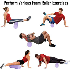 VolaFit - Foam Roller for Yoga Muscles Back Exercise - 60cm x 15cm