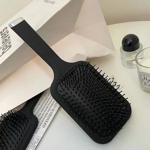 Volamor - Air Cushion Detangling Hair Brush with Ball Tip Bristles - Black