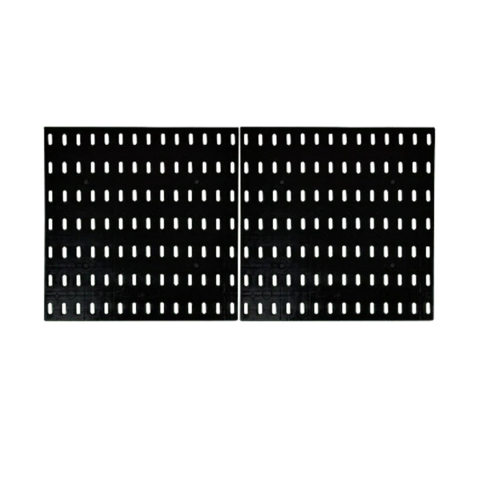 SuaTools - 56x28 cm Pegboard Wall Organizer Kit with Accessories - Black