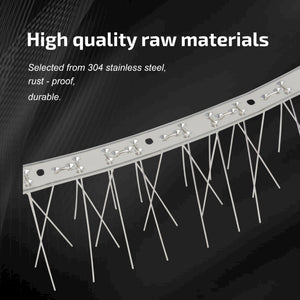 WigWagga - 6 Pcs Bird Spikes Stainless Steel Bird Control Spikes Pest Spikes - 33cm