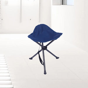 GajToys - 45 cm 3 Leg Stability Portable Camping Tripod Chair - Dark Blue