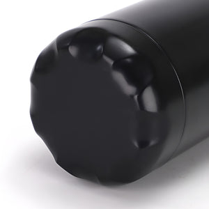 Pruchef - 750ml Double Wall Vacuum Insulated Stainless Steel Water Bottle - Black