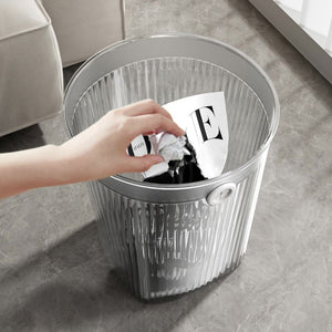 Pruchef - 9L Nonslip Household Trash can for Multiuse - Grey