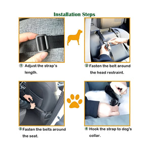 WigWagga - Portable Adjustable Pet Car Safety Seat - Grey